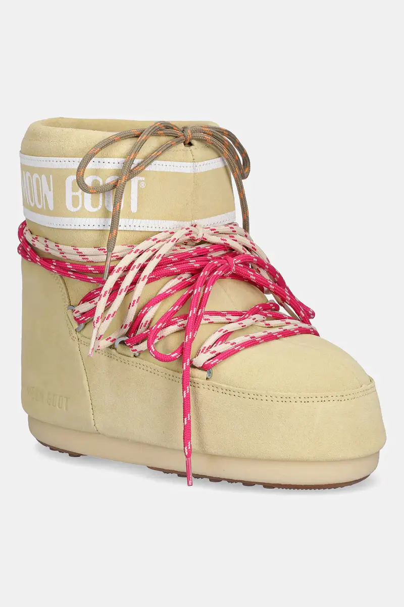 stivali da neve MB ICON LOW SUEDE LACES colore giallo 80D1409670 B021