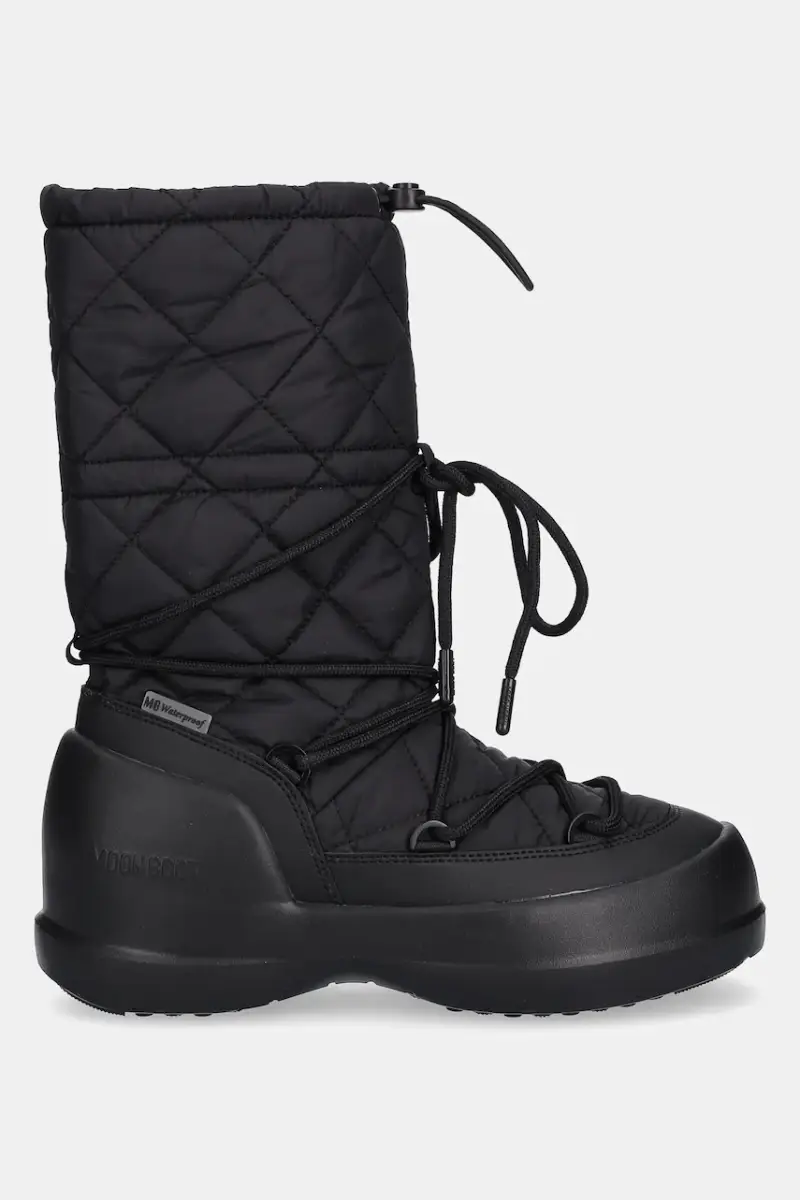 stivali da neve MB MEZZALUNA QUILTED HIGH BOOT WP colore nero 80D2500080 N001 miniatura 2