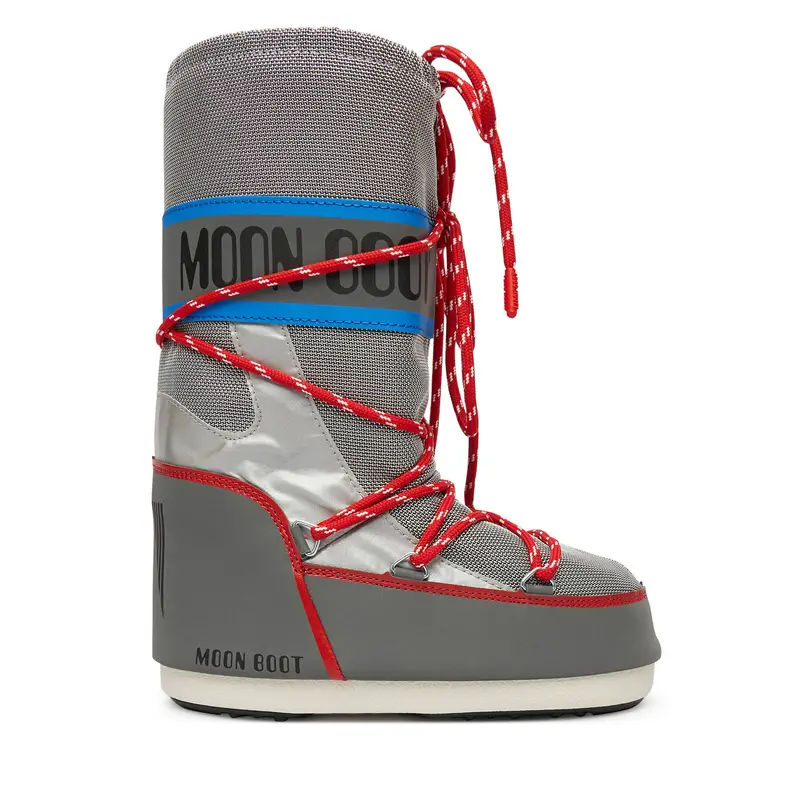 Stivali da neve Moon Boot Mb Icon Space Racing 80D1403030 Grigio