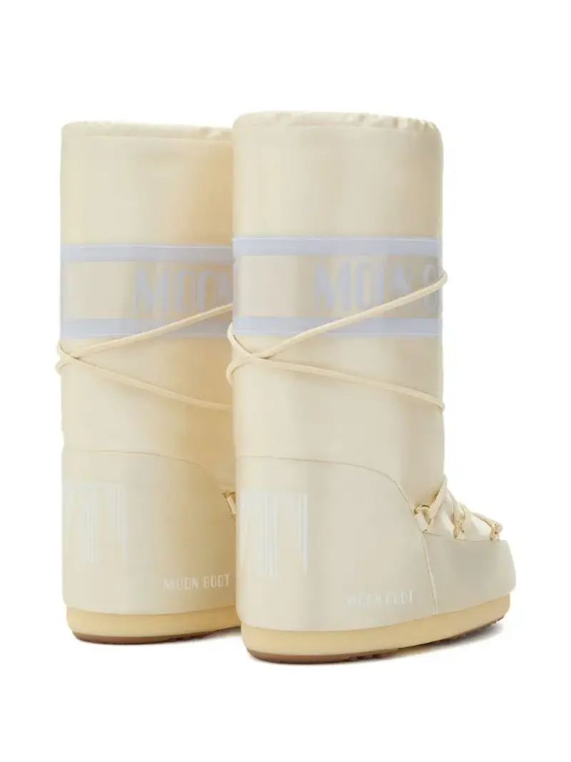 Stivali imbottiti con allacci Icon Avorio miniatura 3