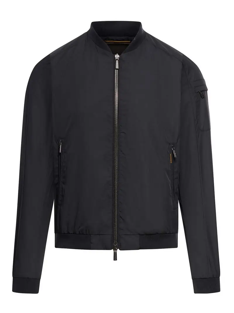 Giacca bomber con zip Nero