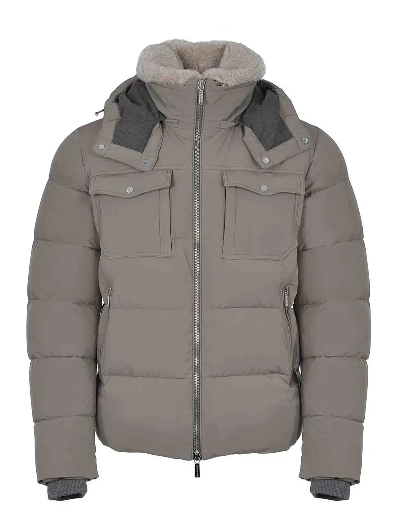 Giacca Realizzata In Poliammide Beige