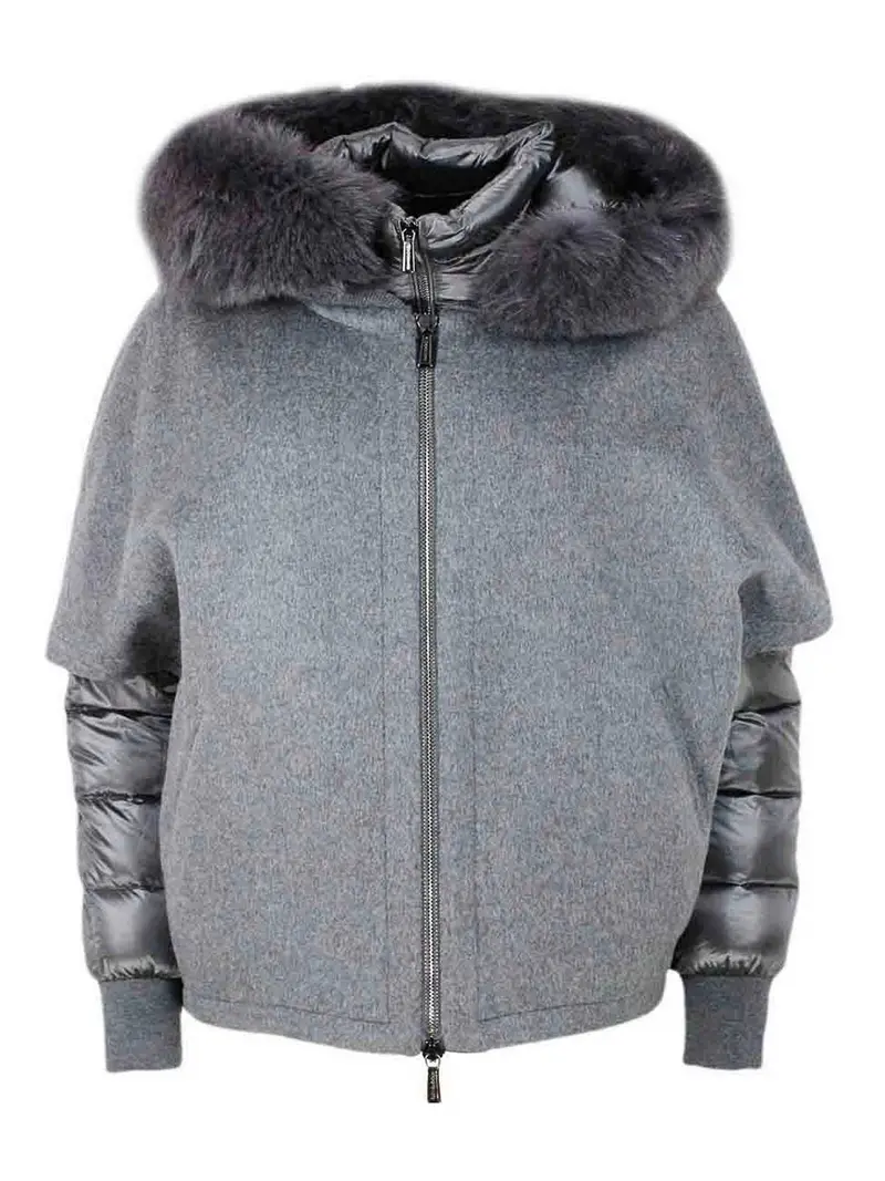 Girocollo in misto cashmere Grigio