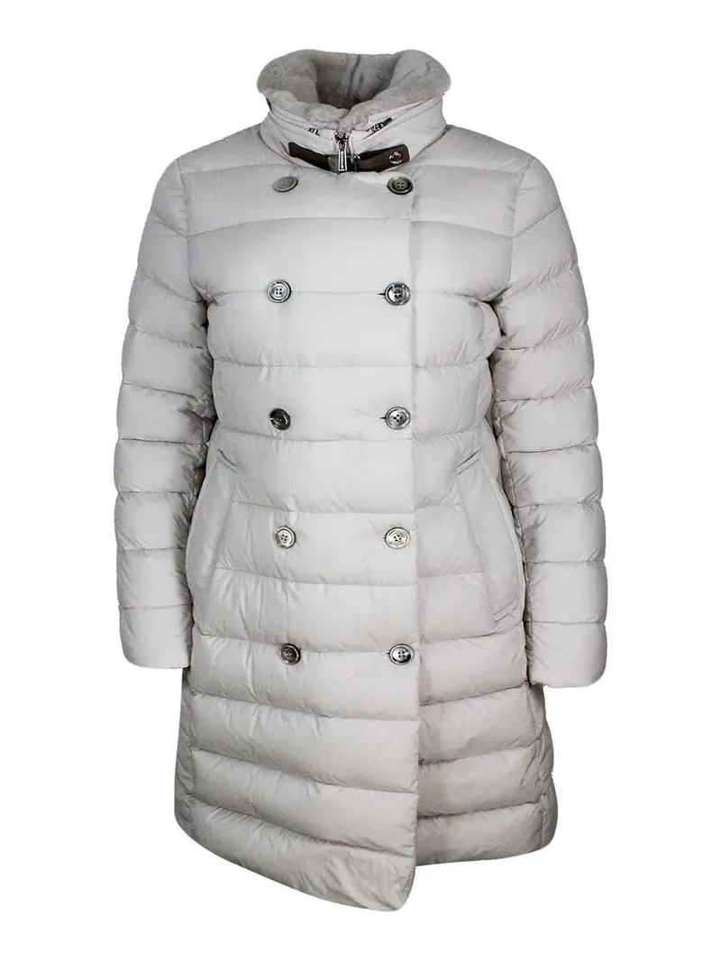 Girocollo in misto lana Bianco