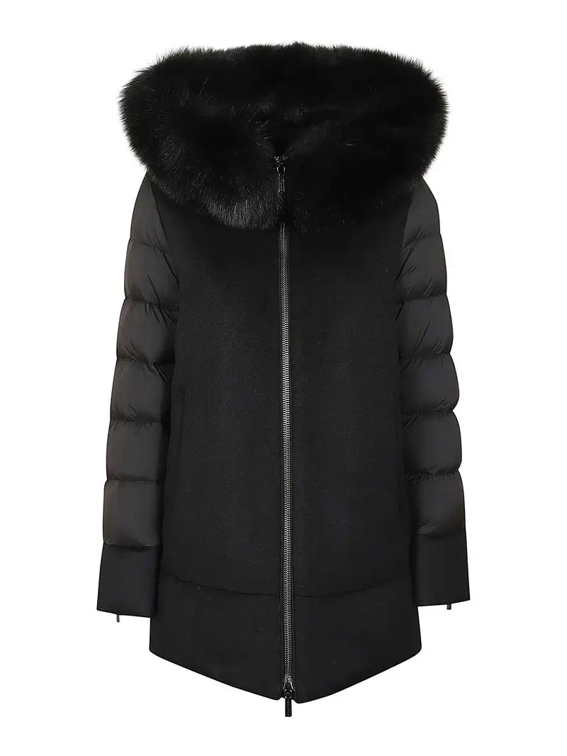 Giubbotto in panno Nero