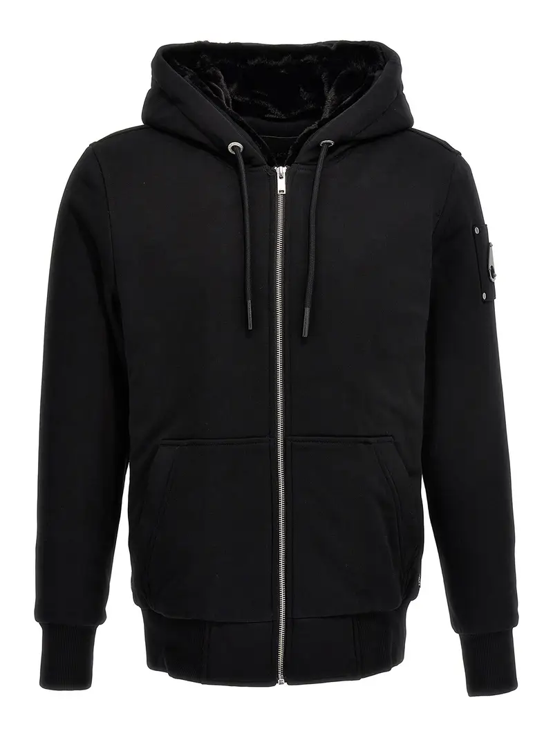 classica felpa con cappuccio coniglietto Nero