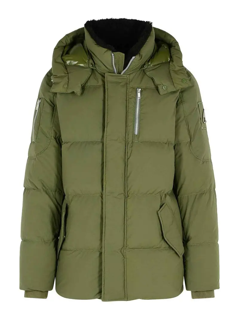 Everest 3Q Nylon e Green Cotton Down Giacca Verde