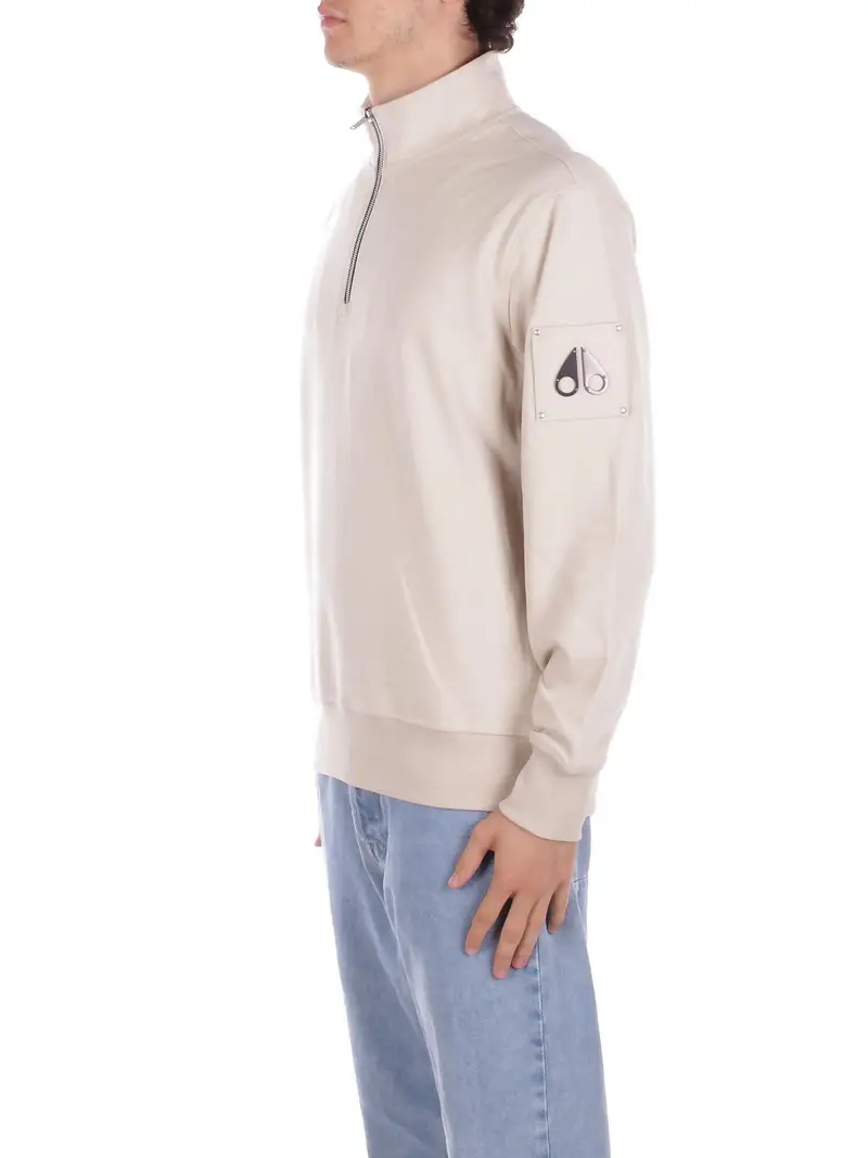 Felpa Uomo MOOSE KNUCKLES Alabaster Hartsfield 1/4 zip miniatura 2