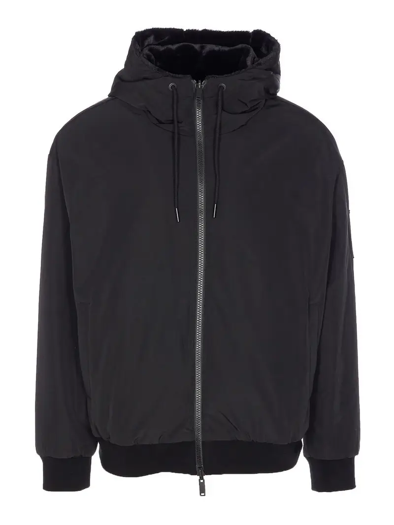 Giacca coniglietto reversibile Roland Nero