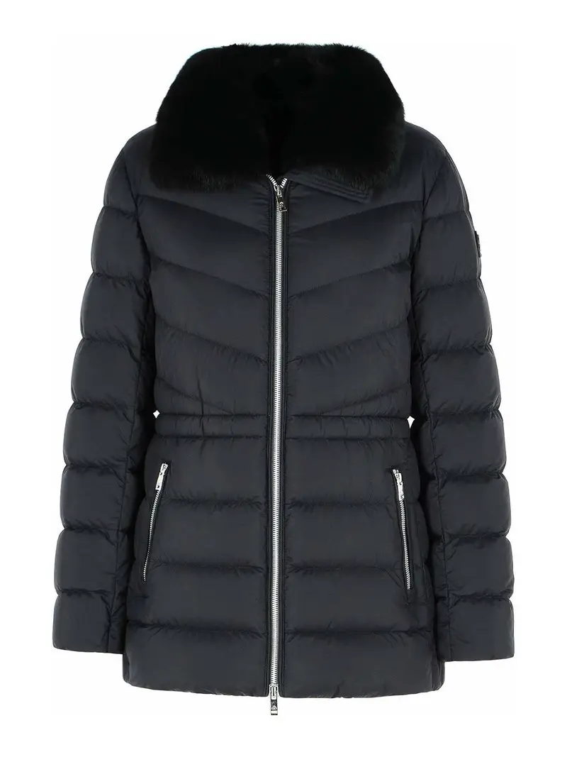 Giacca in nylon nera Nero