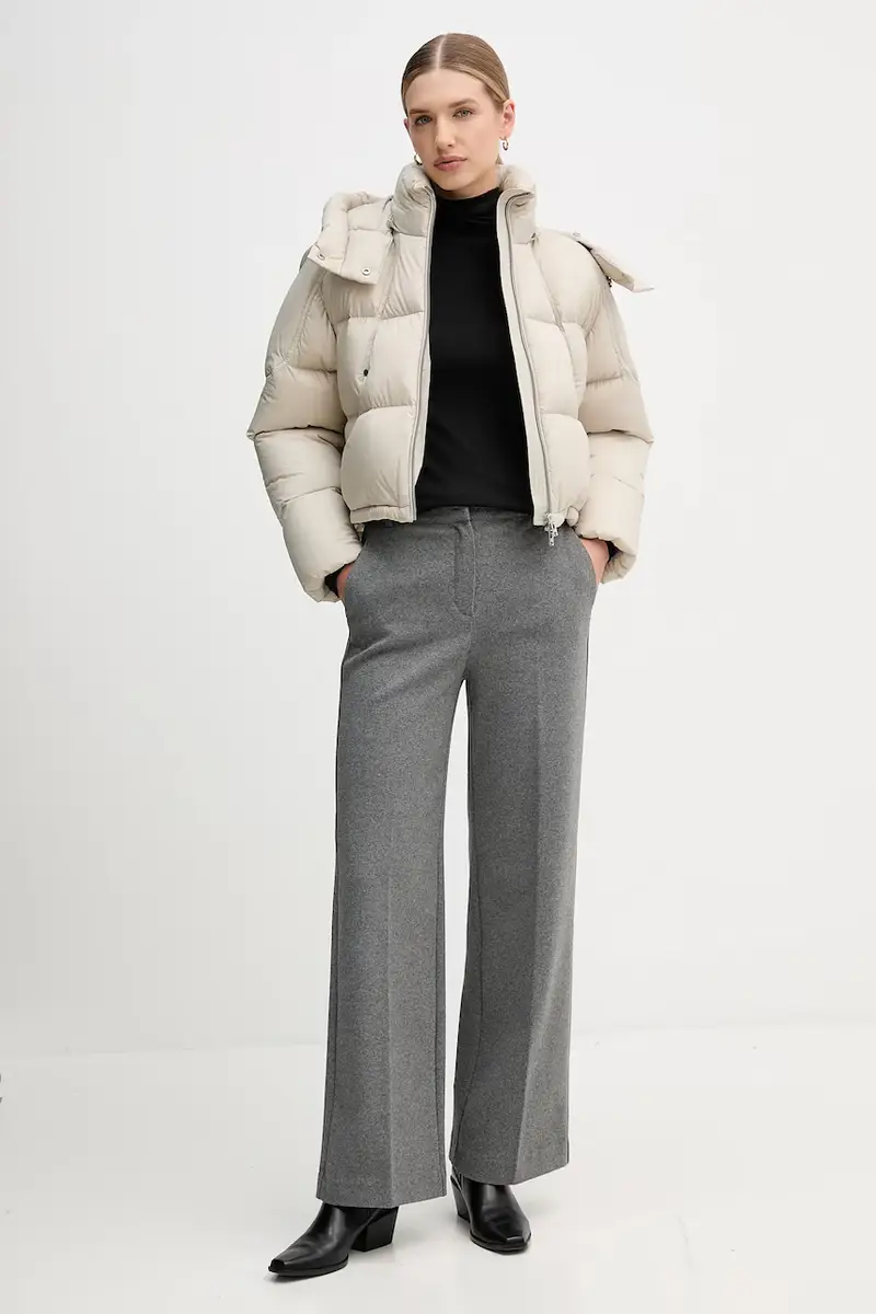 piumino colore beige M35LJ130 miniatura 2