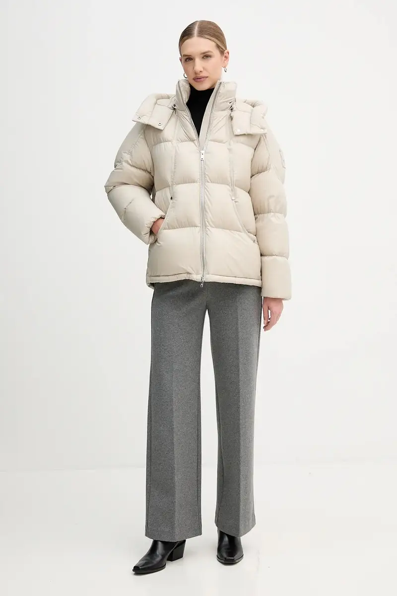 piumino colore beige M35LJ149 miniatura 2