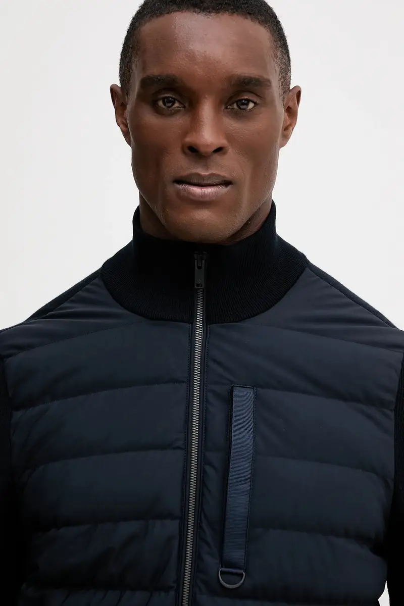 piumino colore blu navy M35MK682 miniatura 4