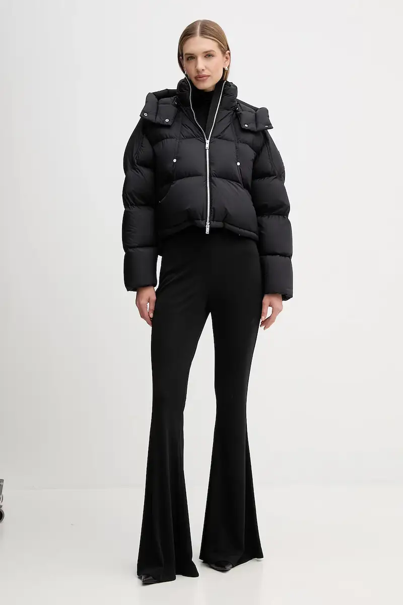 piumino colore nero M35LJ130 miniatura 2