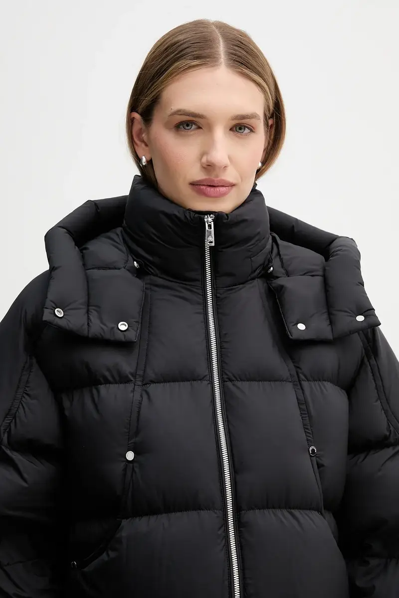 piumino colore nero M35LJ130 miniatura 4