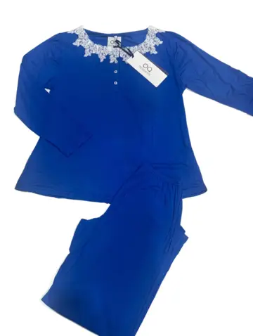 PIGIAMA DONNA A SERAFINO IN VISCOSA M-XXL SANDRA MOQUETTE