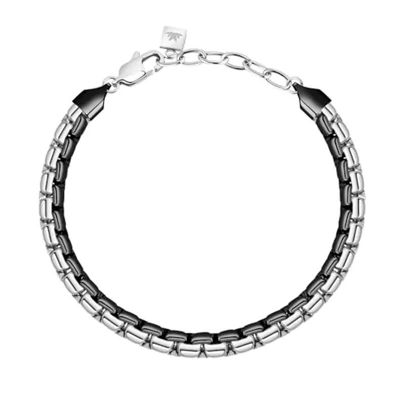 Morellato Bracciale da uomo, collezione Motown, in acciaio inox, oro rosa PVD – SALS54, 22 cm, Lega di acciaio