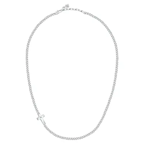 Morellato Cross Collana Uomo in Acciaio, Zirconi miniatura 2