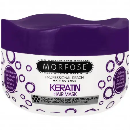 Keratin Hair Mask - maschera alla cheratina per capelli danneggiati e deboli, 500 ml