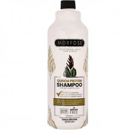 Quinoa Protein Shampoo - shampoo rinforzante per capelli secchi e fragili, 1000ml