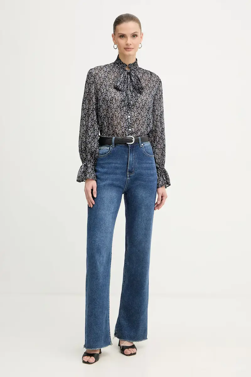 camicetta donna colore blu CONNY.F miniatura 2