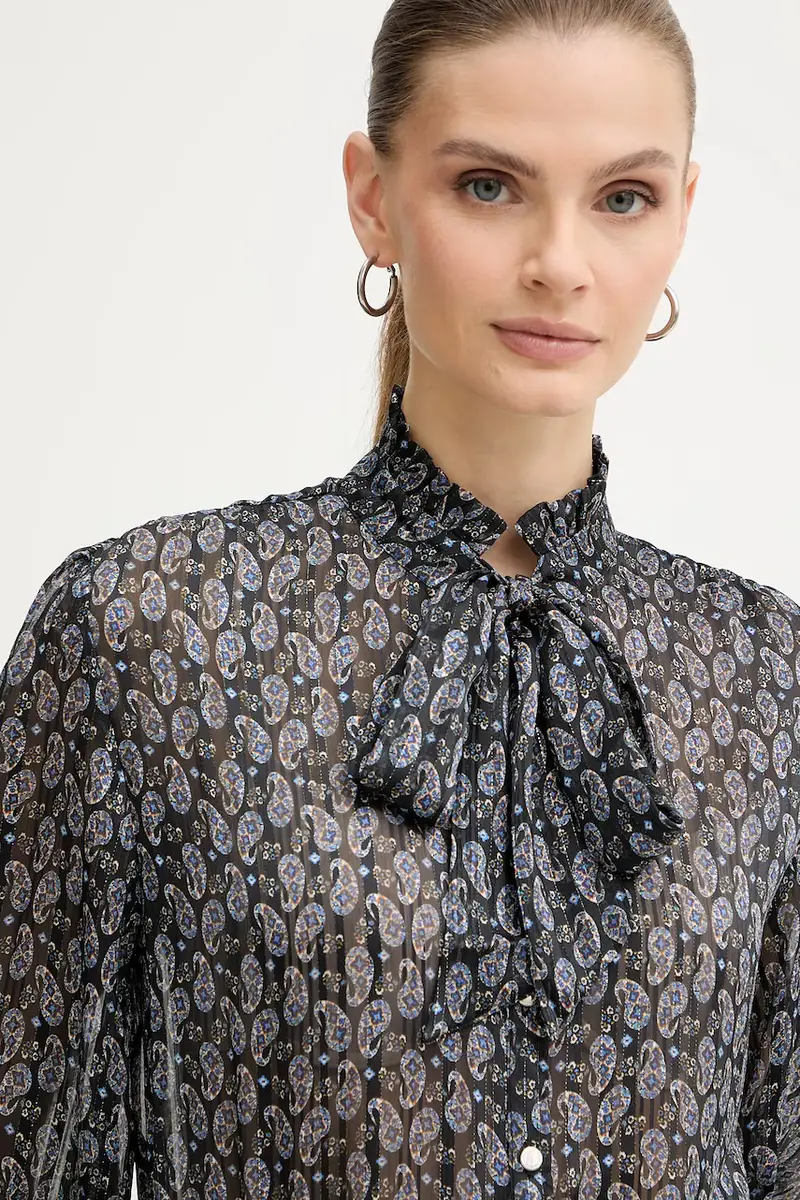 camicetta donna colore blu CONNY.F miniatura 4