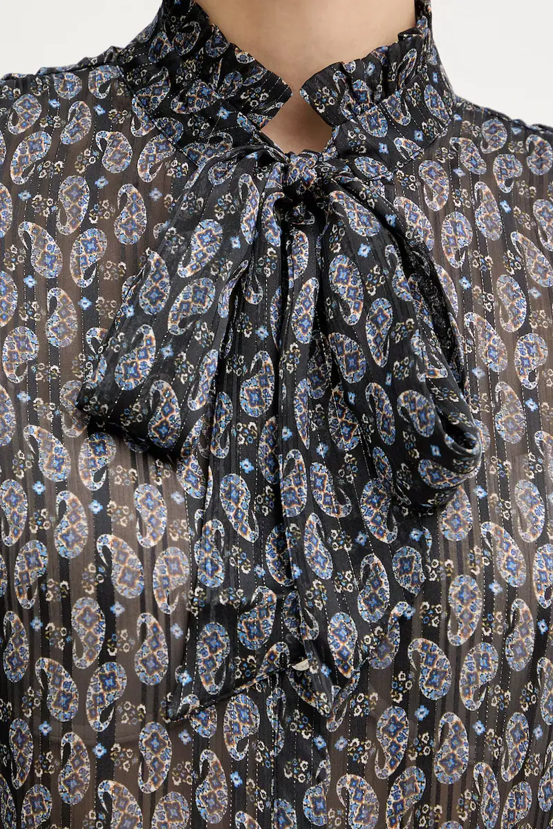 camicetta donna colore blu CONNY.F miniatura 5