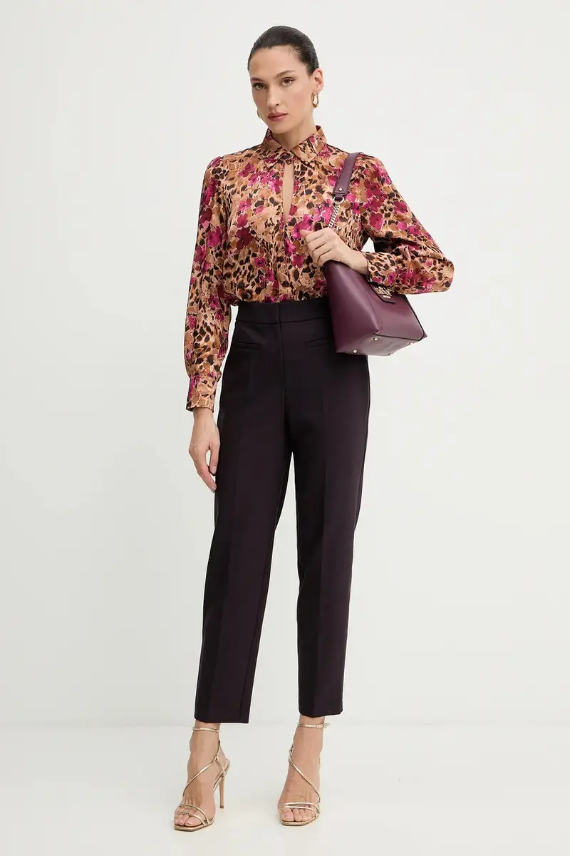 camicetta donna colore marrone ORZAC.F miniatura 2