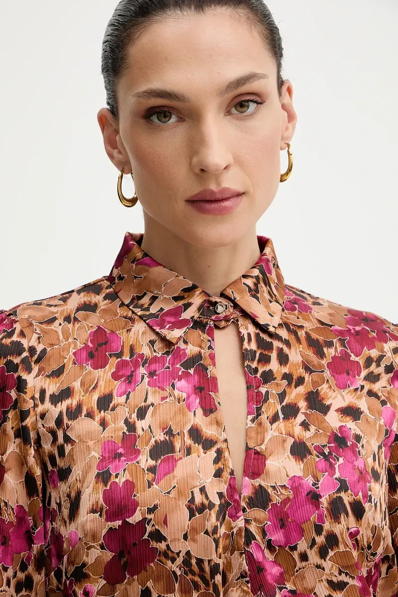 camicetta donna colore marrone ORZAC.F miniatura 4