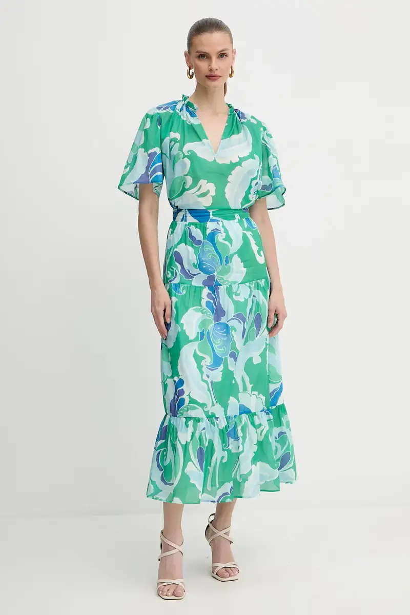 camicetta in cotone donna colore verde ONEL.F miniatura 2