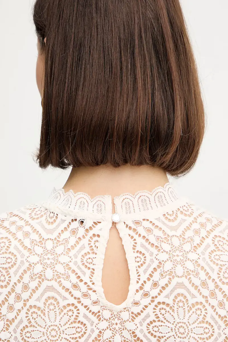 camicetta TYRIA donna colore blu navy TYRIA Beige miniatura 5