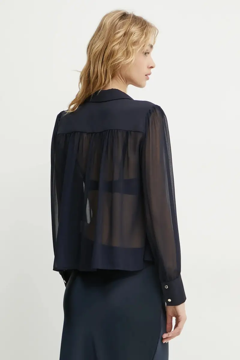 camicia CPLIA donna colore blu navy CPLIA miniatura 3