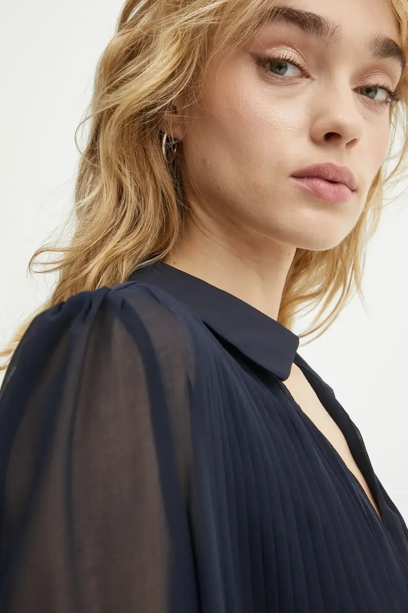 camicia CPLIA donna colore blu navy CPLIA miniatura 5