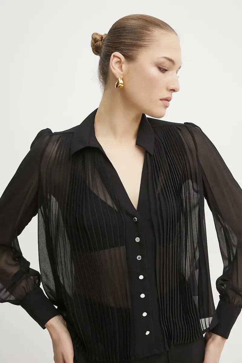 camicia CPLIA donna colore nero CPLIA miniatura 4