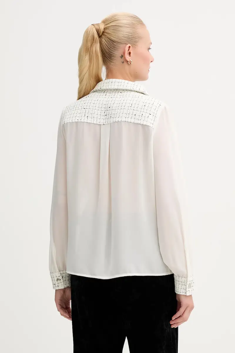 camicia donna colore beige CGABY miniatura 3