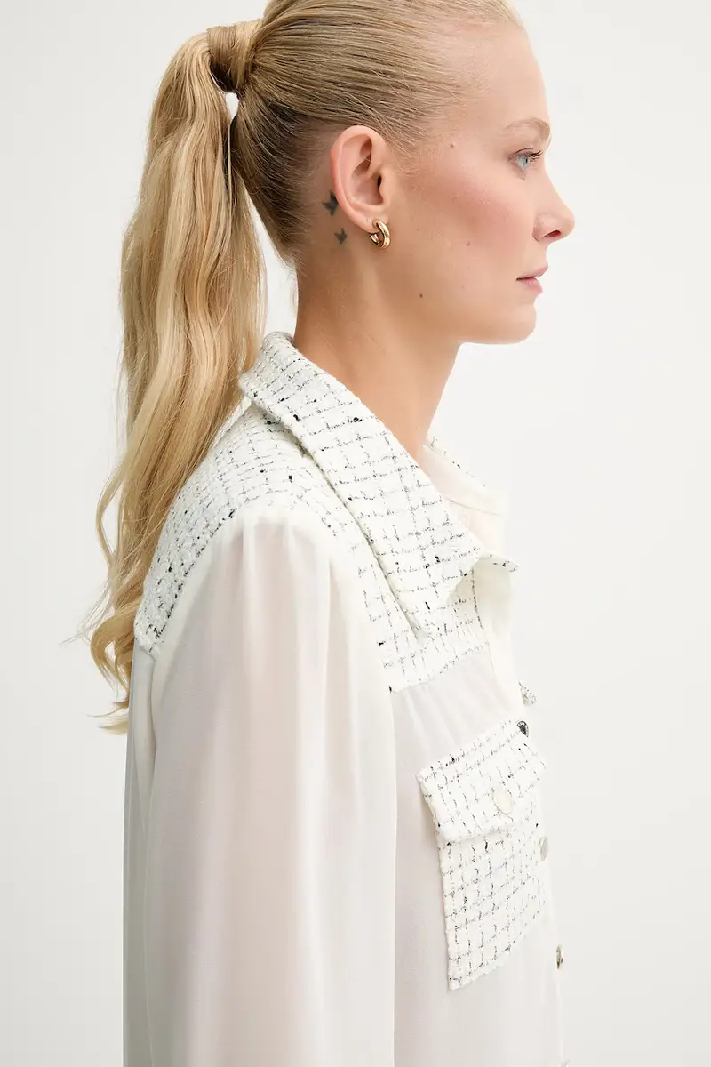 camicia donna colore beige CGABY miniatura 5