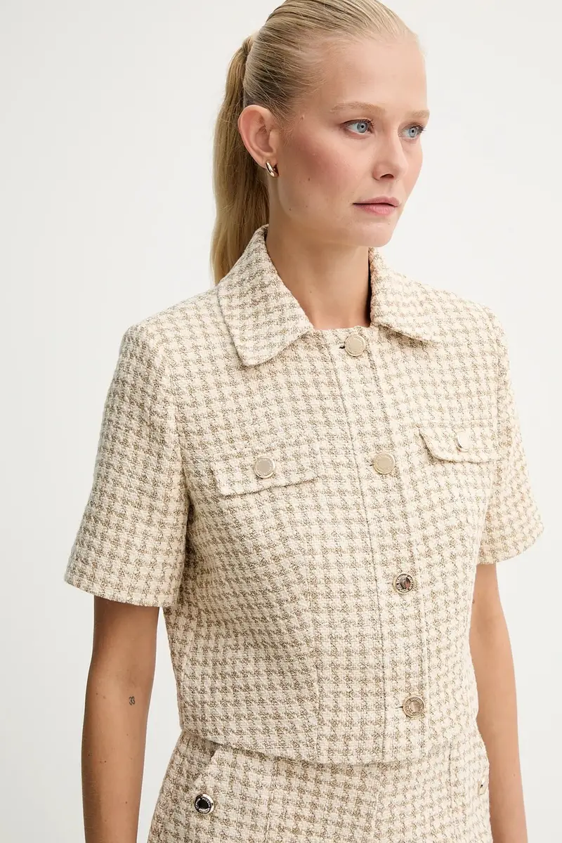 camicia donna colore beige VENU.F miniatura 4