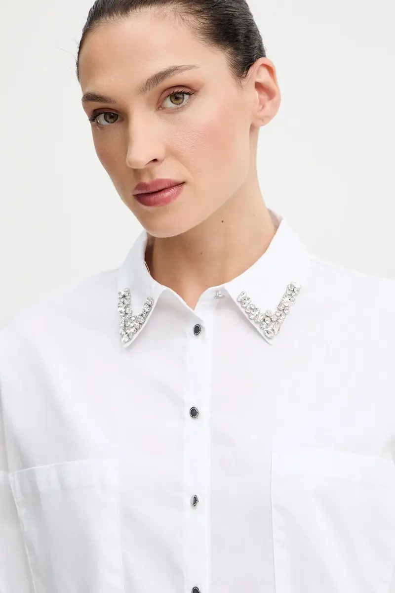 camicia donna colore bianco CRISTO miniatura 4