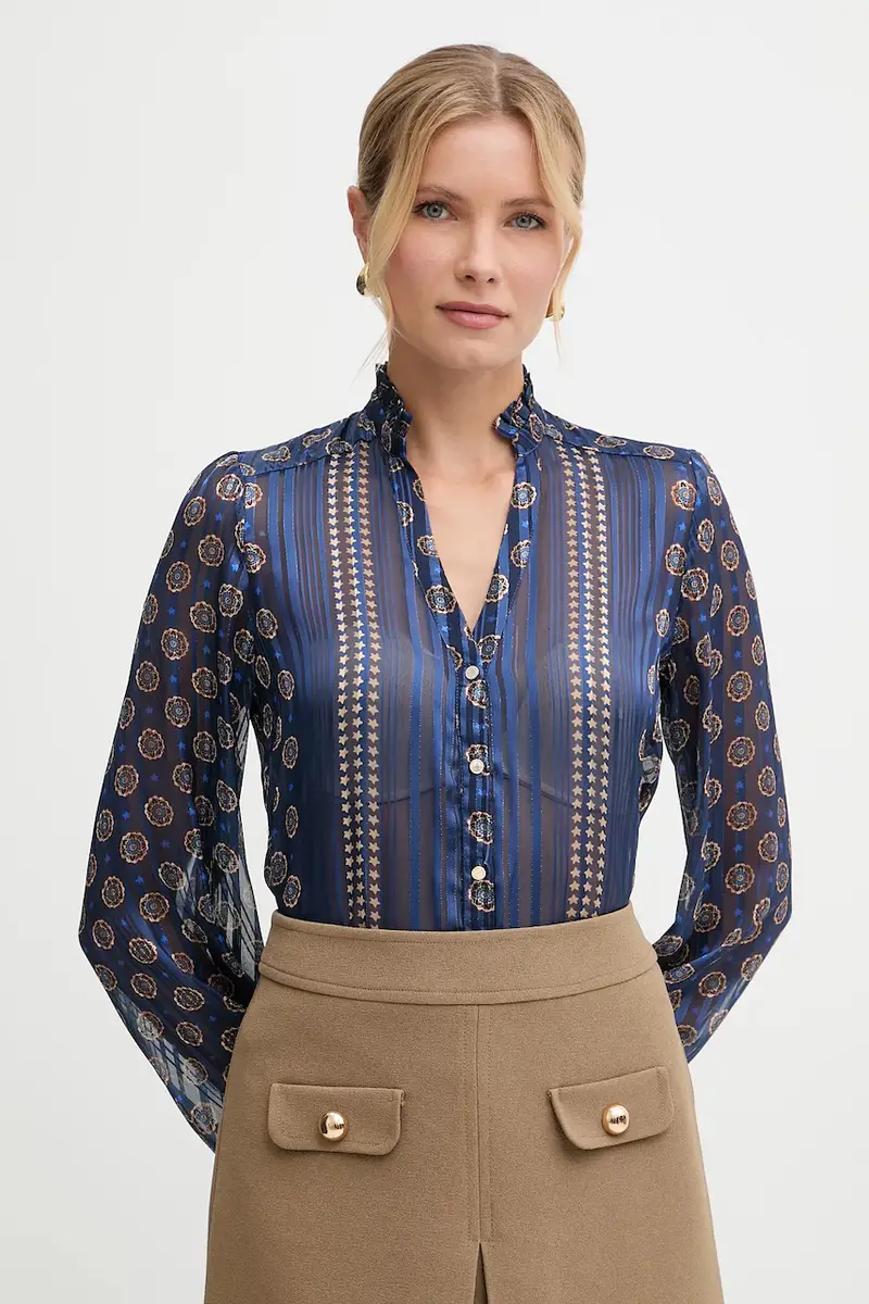 camicia donna colore blu CLAVI.F Blu navy