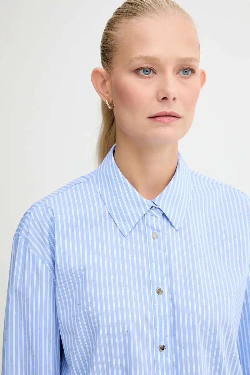 camicia donna colore blu CRAY miniatura 5