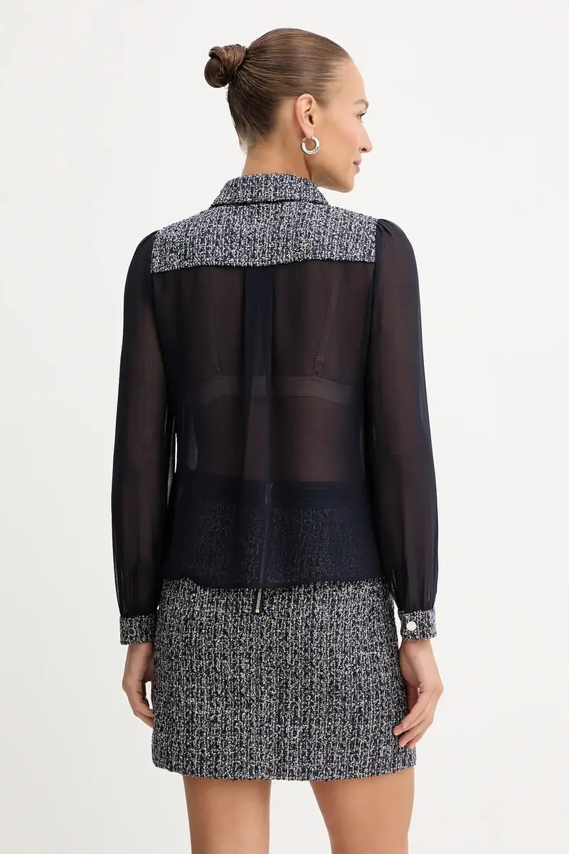 camicia donna colore blu navy COSCAR miniatura 3