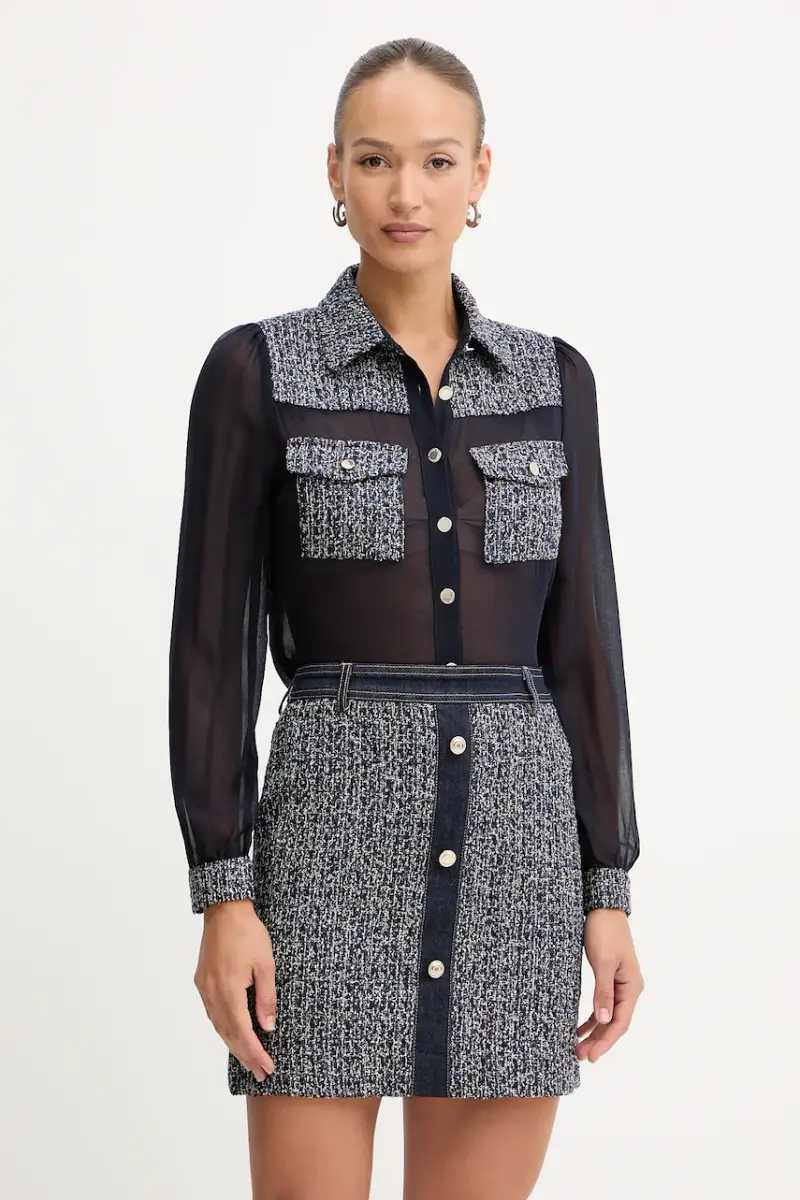 camicia donna colore blu navy COSCAR