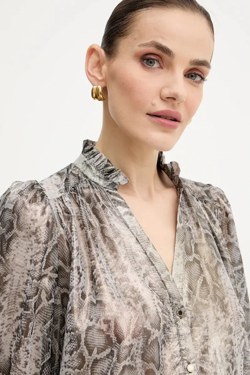 camicia donna colore grigio COBA.F miniatura 4