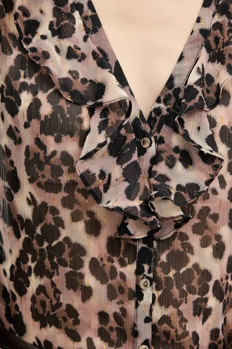 camicia donna colore marrone CLEOL.F miniatura 5