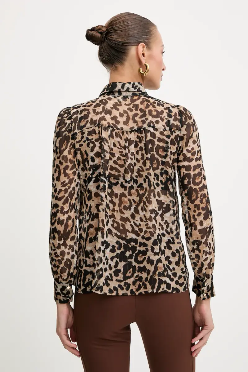 camicia donna colore marrone CLION miniatura 3