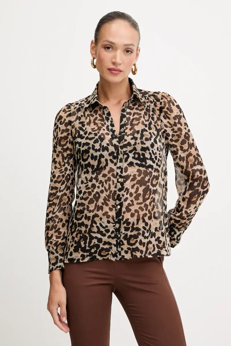 camicia donna colore marrone CLION