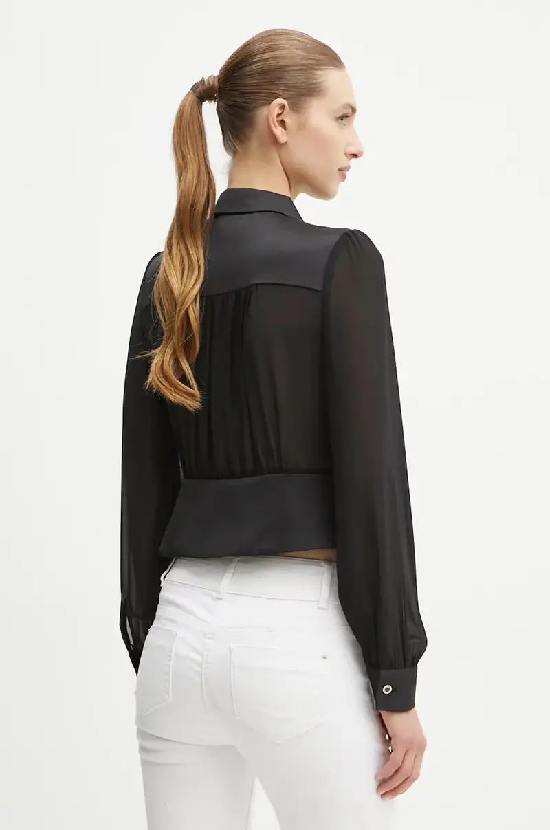 camicia donna colore nero miniatura 3