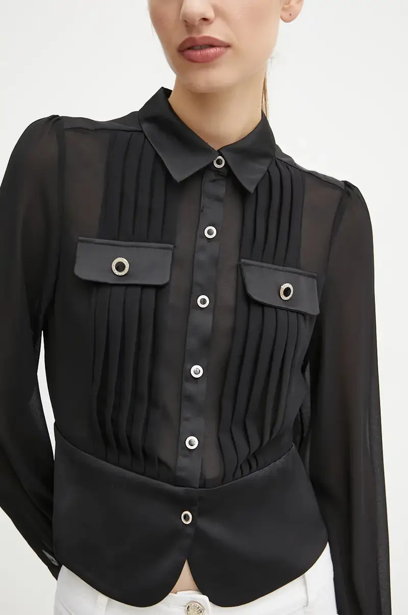 camicia donna colore nero miniatura 5