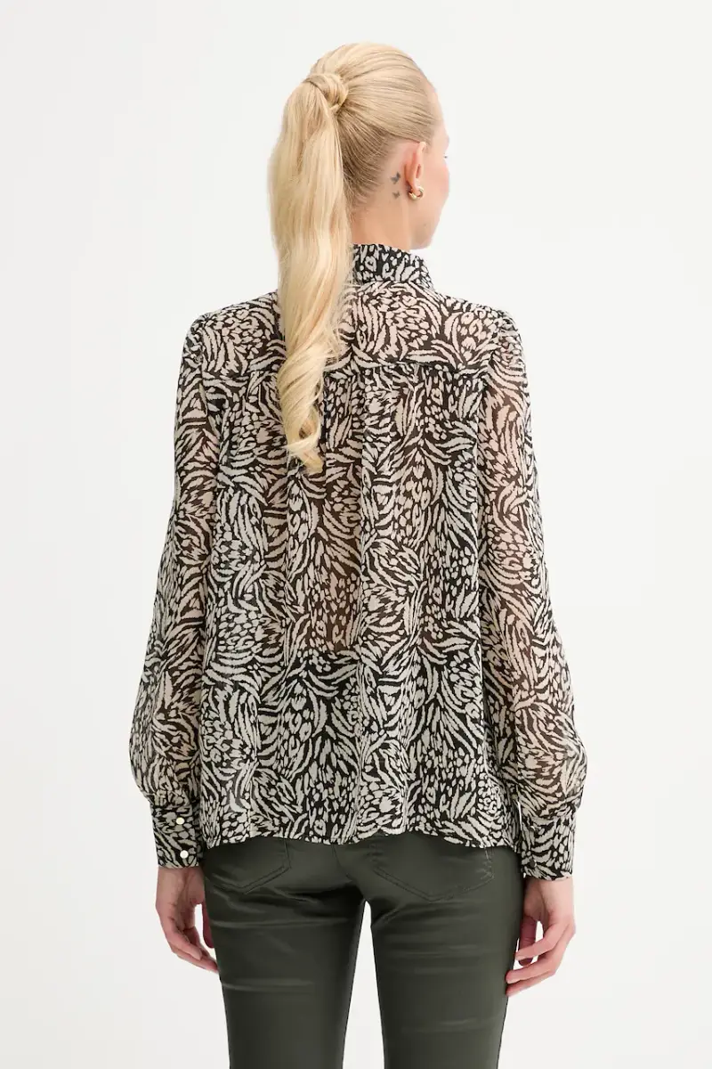 camicia donna colore nero CAPITAL miniatura 3