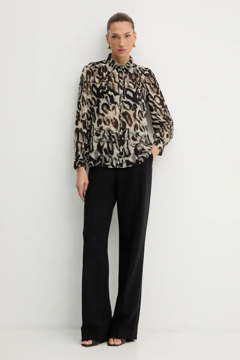 camicia donna colore nero CHLEO miniatura 2